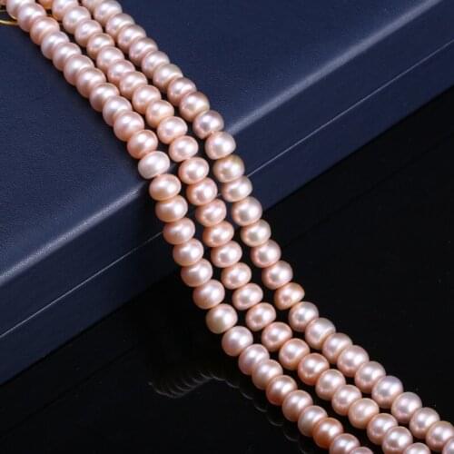 New natural freshwater pearl pink irregular pearl beads used for jewelry making DIY bracelet necklace Size 8-9mm