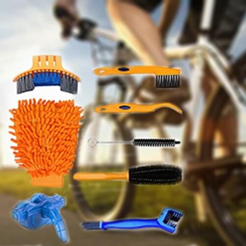 Bike chain cleaner bicycle cleaning tool kit bicycle tire brush brake disc cleaner MTB washing set