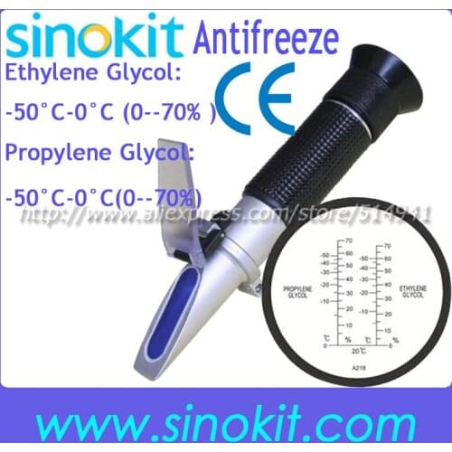 Professional Ethylene Glycol/Propylene Glycol Antifreeze Refractometer RHA-218ATC