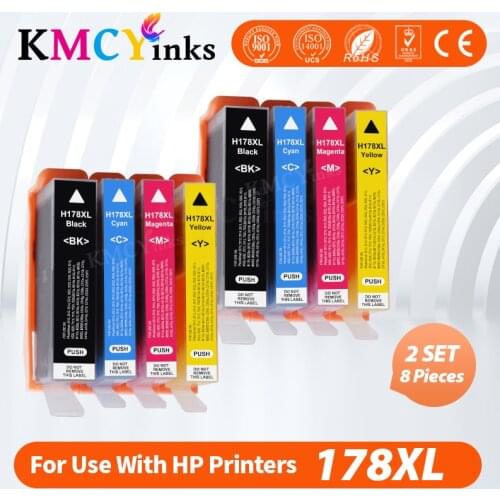 KMCYinks 178XL Compatible Ink Cartridge for HP 178 XL for HP178 Photosmart 7515 5515 B109a B209 B210 3070A 3520 7510 Printer