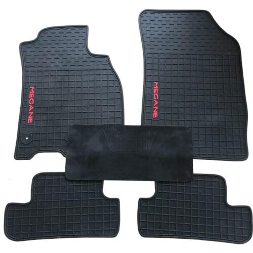 Special Latex Floor Mats for Renault Megane Car Pad Wear Rubber Waterproof Environmental Thick No Odor Carpets Non Slip Rugs