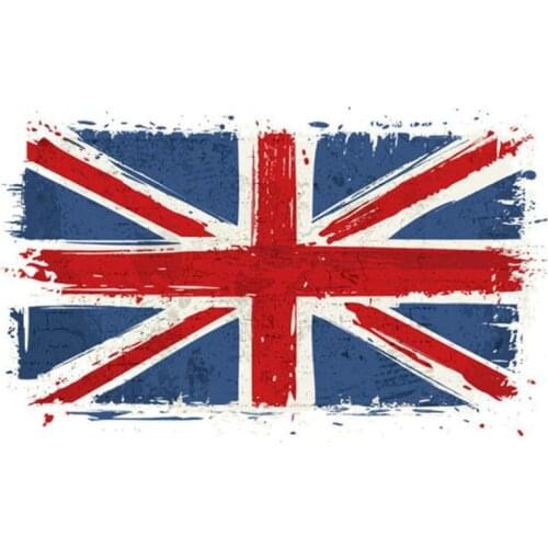 Street Icon Women Men Clothes 260mm British flag Iron on transfer Printing Patches for clothing T-shirt Patch Diy 3D Stickers