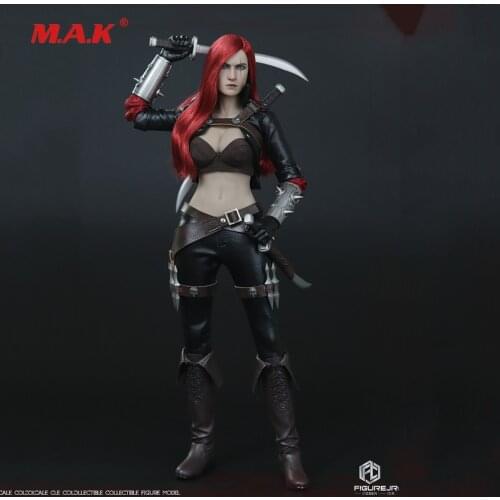 1/6 Female Assassin-Redhead League Sword Girl Action Figure Full Set In Stock