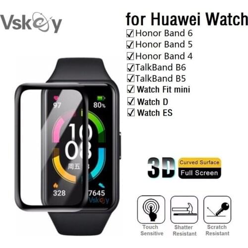 10PCS 3D Soft Screen Protector for Huawei Honor Band 5/4Pro TalkBand B6 B5 Full Cover Protective Film (No Tempered Glass)