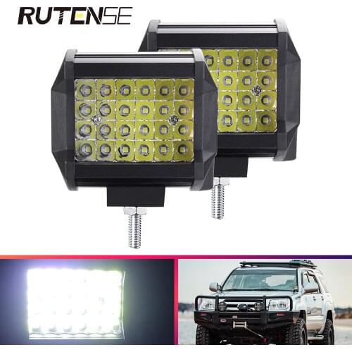 72W LED Work Light Bar car light Spotlight 12V 24V For 4x4 led bar offroad Accessories 4WD SUV ATV Tractor Boat Trucks Excavator