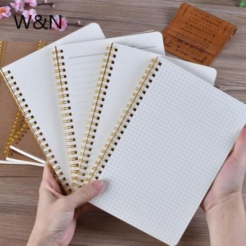 A5 Journal Notebook Medium Kraft Grid Dot Blank Daily Weekly Planner Book Time Management Planner Kawaii School Office Supplies