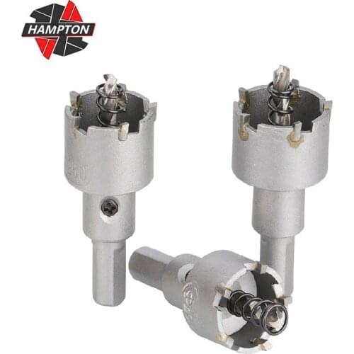 16-65mm Core Drill Bit Hole Saw Drill Bit Alloy Carbide Core Drill Stainless Steel Metal Sheet Hole Cutting Tool