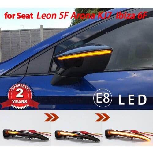 Dynamic Blinker For Seat Leon III 5F ST FR Cupra Arona KJ7 LED Turn Signal Side Mirror Light Indicator 2013 2014 2015 2017 2018