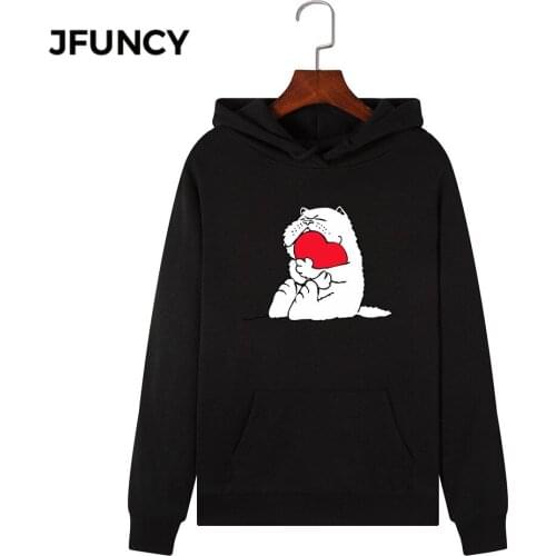 JFUNCY 2020 New Print Women Hoodie Long Sleeve Autumn Pullover Female Hooded Sweatshirt Woman Casual Hoodies Sportwear