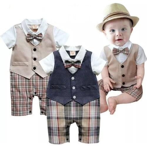 6-36 Months Baby Boy Clothes Set INfant Formal Party Bodysuit Set Baby Boys Outfits Gift Baby Boys Photography Props