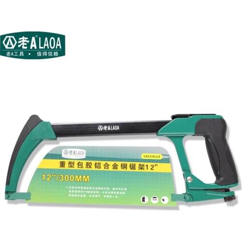 LAOA New Arrival 12inch Heavy Duty Rubber Wrapped Aluminum Alloy Steel Saw Frame Garden Wonder Saw Hand Rip Saws