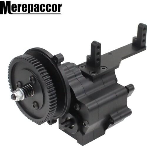 Metal CNC Chassis / Gear Box Transfer Case Center Gearbox Transmission Case 2 Speed for 1/10 Axial SCX10 Wraith 90018 RC Crawler