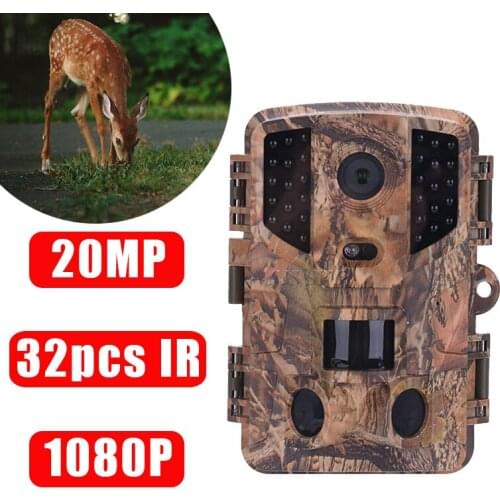 20MP Mini Tail Camera 1080P IP66 32pcs IR LEDs Night Vision PIR Motion PR900 Outdoor Wildlife Animal Hunting Video Camcorder