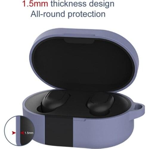 Soft Silicone Case For Redmi Airdots Cover Protective Headphones Cases Protective For Redmi Airdots Liquid Case Cover 2021 New