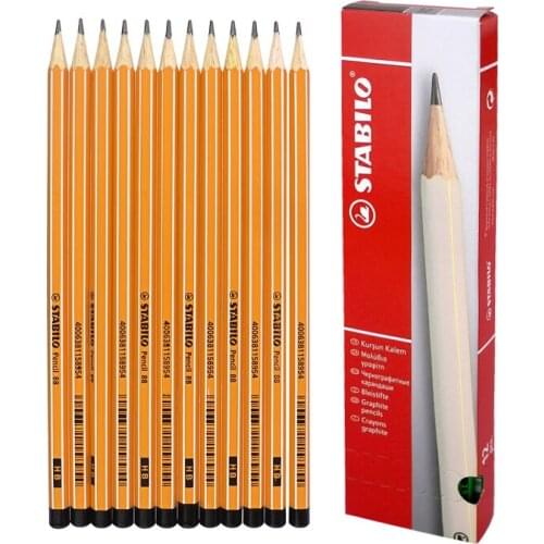 12pcs/Box Stablio Pencil 88 Pencils HB 2B Drawing Pencil Set Graphite Sketching Lapis Grafite School Supplies Stationery