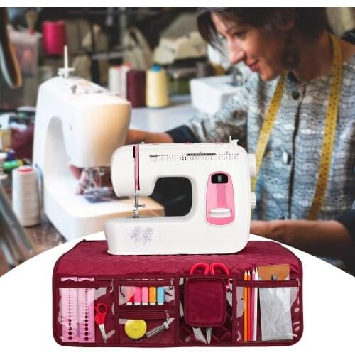 Desktop Sewing Machine Mat For Table Accessories With Pockets Foldable Waterproof Pad Multifunction Home Folding Mat