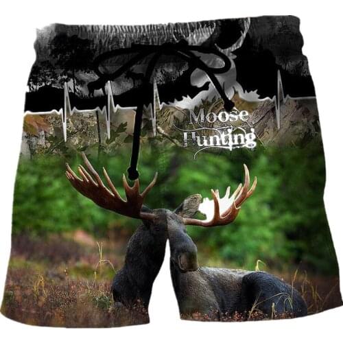 New fashion and beautiful animal 3D printed shorts Harajuku casual sports beach shorts unisex casual sports shorts