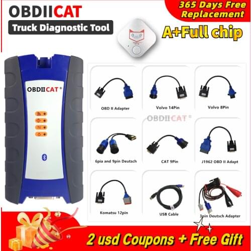 OBDIICAT USB Link 2 With Bluetooth heavy truck scanner 125032 Heavy Duty Truck diagnostic Tool Better Than DPA5