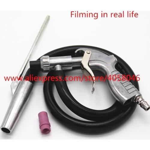 High Quality Abrasive Air Sand Blasting Gun kit 1 Ceramic Nozzle 1 Steel Nozzle 1 Sand Suction Pipe Industrial Sandblasting Gun