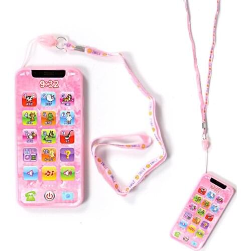 Educational Toys Cellphone Simulated Mobile Phone Music Toys Early Educational English/Russian Learning Toys for Children Gifts