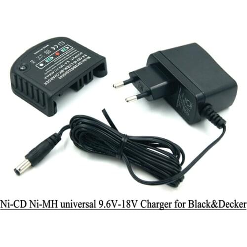 Replacement battery Charger nicd nimh dual use for Black Decker 9.6V-18V rechargeable battery HPB18-OPE HPB18 HPB14 HPB12 HPB96