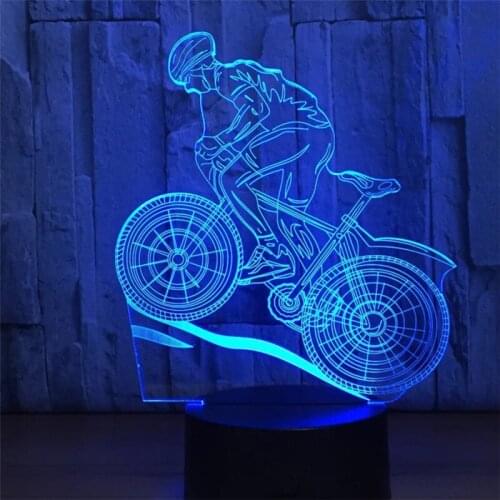 USB Powered Dinosaur 3D Night Light LED Desk Lamp Touch Key Creative Decoration Light Use Home Hotel Party Holiday