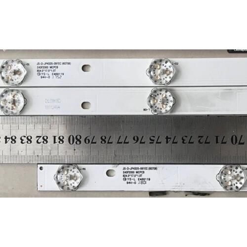 LEDS Backlight Strips JS-D-JP4320-081EC (60708) 998LED 6V E43F2000 MCPCB 824MM 854MM