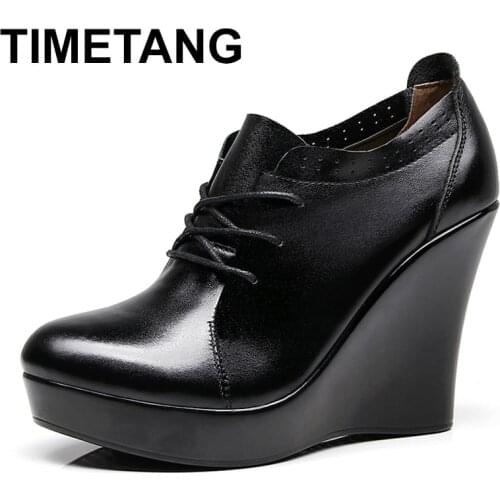 TIMETANG Women's Hidden Platform Shoes