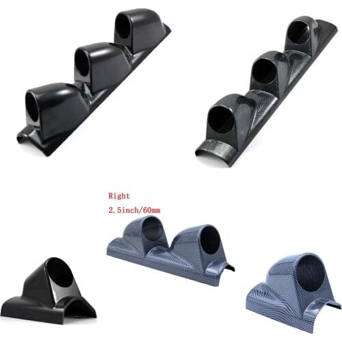 60MM Universal Auto Modified Instrument Right Hand Drive Meter Rack, Car Gauge Holder for 2.5-Inch Single/Double /Triple