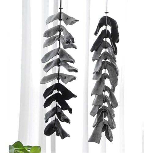 Home Socks Hanging Rope Creative Multi-function Washing Clothes Basket Net 2 Color Multifunctional Drying Socks Lanyard