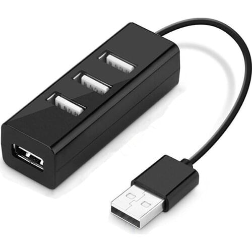 1PCs 4 Port USB HUB High Speed Usb 2.0 Hub Multi Usb Port Splitter Hub for Laptop PC Cables Connectors Computer Accessories