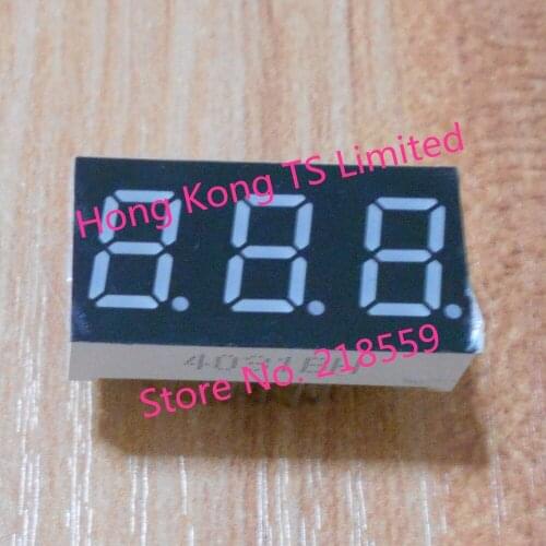 0.4 inch digital tube 12pin 3 bit common cathode / anode 0.4 3-bit red highlight digital display tube