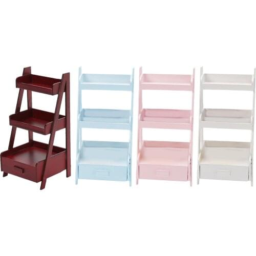 1:12 Dolls House Mini 3 Layer Plant Stand Furniture Supplies Scenery