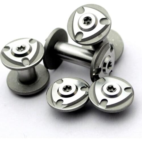 2Pairs Stainless Steel Screws DIY Knife Material Making handle screws T8 tool handle nail lock screws