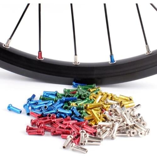 20pcs MTB Bicycle Bike Spoke Caps 14mm Metal Caps Cycling Copper Silver Spokes Colourful Caps Riding Mountain Bike Accessories