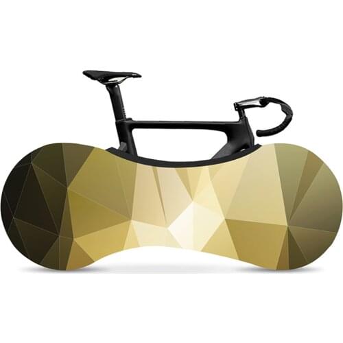 2020 milk silk fabric fashion bicycle dust cover high quality stretch fabric geometric series 26-28" road bike indoor dust cover