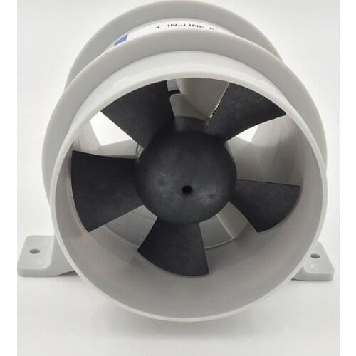 4 Inch Silent Inline Blower, 12V Quiet Air- Turbo Fan for Air Circulation in