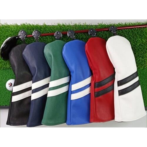 4pcs Golf Wood Head Cover 400cc Fairway Driver Headcover Protector With No. Tag