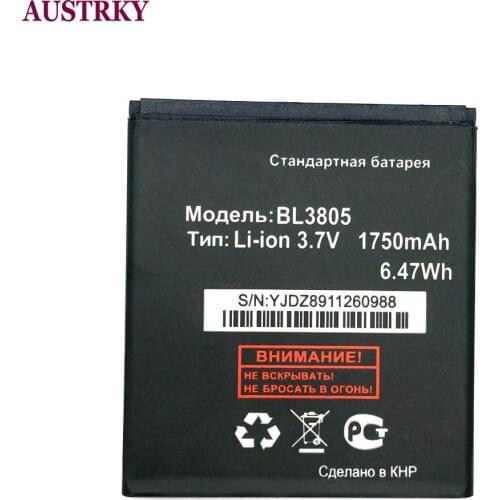 New BL 3805 Battery For FLY IQ4402 IQ4404 BL3805 Phone 1750mAh battery Baterij Batterie Batteries + Tracking Code