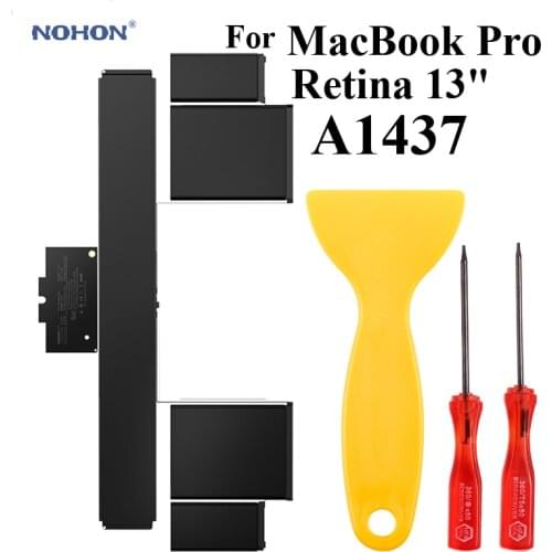 Nohon Laptop Battery A1437 For Apple MacBook Pro 13" Retina A1425 Late 2012 Early 2013 MD101 MD102 MD212 MD213 ME662 11.21V 74Wh
