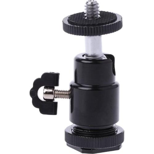 Camera Accessory Tripod 1/ 4" Male Screw Hot Shoe Adapter Ball Head With Lock - L060 New hot
