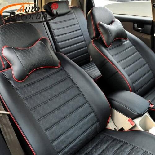AutoDecorun Leatherette custom fit seat cover for Ford Escape Kuga car seat covers set cushion cover front&rear benches headrest