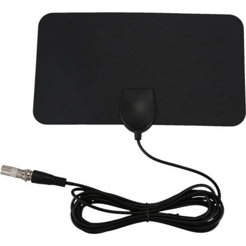 Top Flat HD Digital Indoor Zoom TV Antenna HDTV 50 Mile Range TVFox VHF UHF DVB