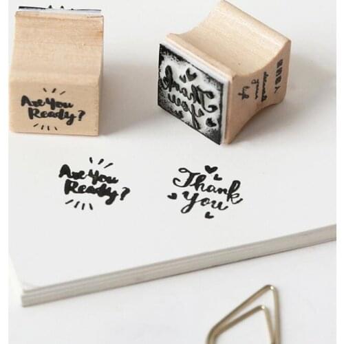 Vintage Packing Series Letter Lovers Wood Stamp DIY Wooden Rubber Stamps for Scrapbooking Stationery Photo Album DIY Handmade