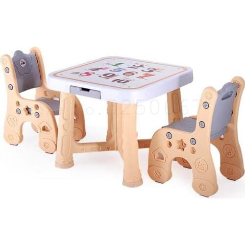 Childrens Table And Chair Set Babys Plastic Eating, Learning, Writing, Desk Playing Table
