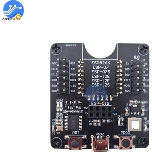 ESP8266 Test Board Development Board WIFI Module Burner For ESP-01 ESP-01S ESP-12E ESP-12F ESP-12S ESP-18T Wireless Transceiver