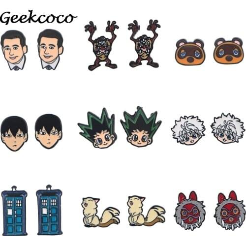 J1744 Cartoon Funny Fashion Cute Pierce Anime Earrings for Women Girls Earring Stud Accessories Jewelry