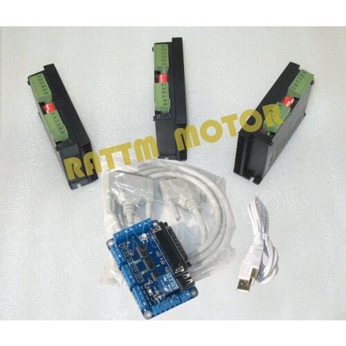 3 Axis controller kit, Stepper Motor driver FMD2740A 40V, 2.5A ,128 microstep with 5axis CNC breakout board V5 type