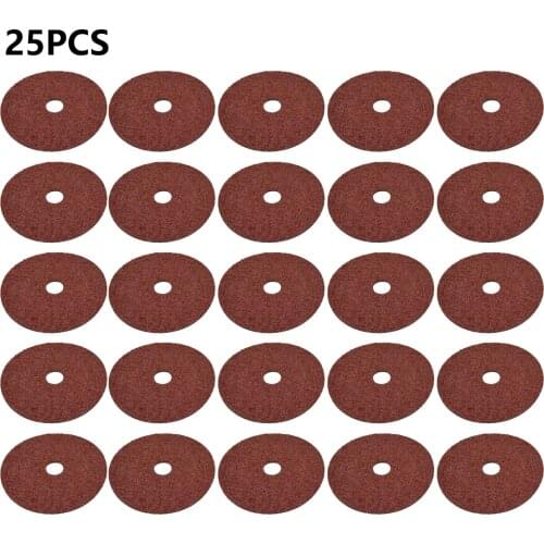 25PCS 7'' x 7/8'', 36 Grit Round Shape Sanding Discs Sandpaper Eight Hole Disk Sand Sheets Grit Hook and Loop Sanding Disc