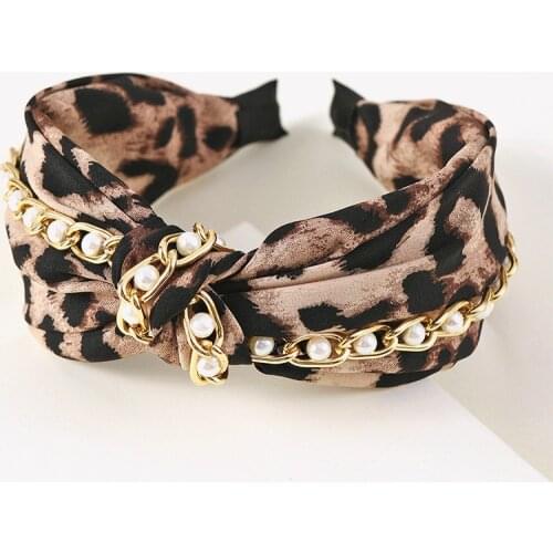 Leopard Hairbands For Women Korea Hair Accessories For Girls Hair Band Hair Bows Hairband Headbands
